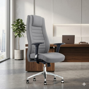 Fauteuil de direction en cuir exécutif de Foshan avec design ergonomique