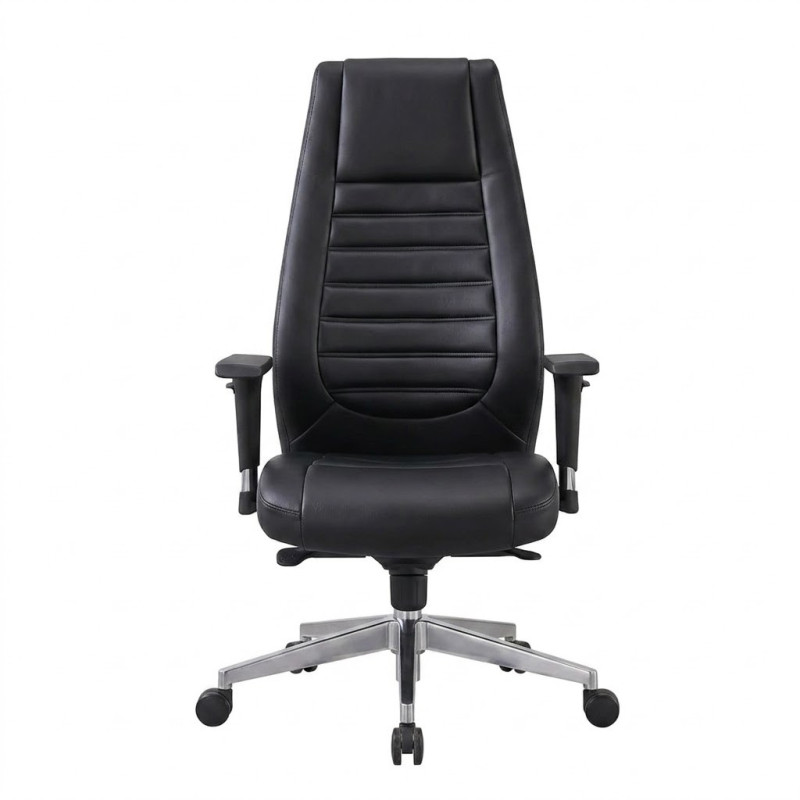 Fauteuil de direction de modèle Bradley - Simili cuir noir - EBENEFBS001