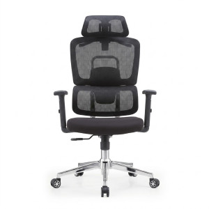 Chaise de Bureau Ergonomique Mesh Noir Premium
