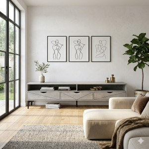 Meuble TV Design Scandinave – Élégance et Fonctionnalité Réunies