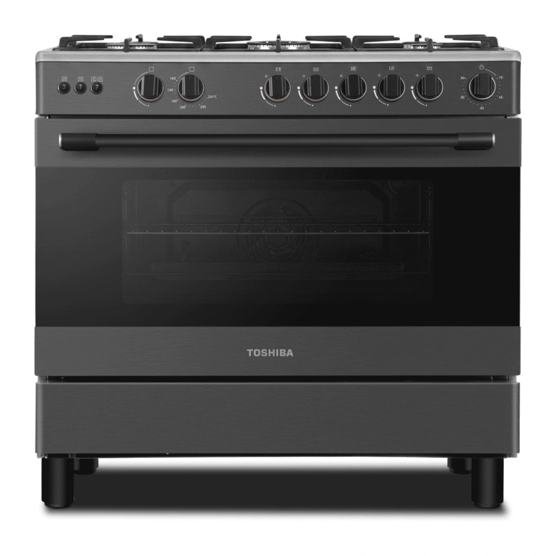 Cuisinière à gaz 90x60 cm,5 brûleurs Toshiba - TBA-36LMG5G089KS Cuisinière à gaz 90x60 cm,5 brûleurs Toshiba - TBA-36LMG5G089KS