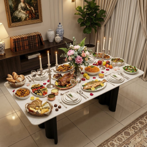 Table à manger en marbrée - T-26/2531