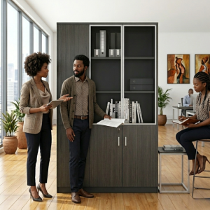 Bibliothèque Moderne – Rangement Élégant et Fonctionnel - 120X40X200