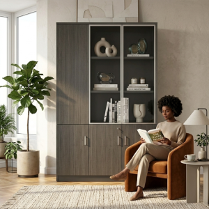 Bibliothèque Moderne – Rangement Élégant et Fonctionnel - 120X40X200