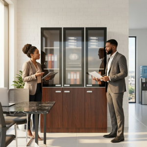 Vitrine de Présentation Modulaire et Rangement Sécurisé - Série Sentinel - 120X40X200 cm