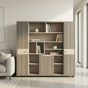 Meuble Rangement en bois - 240 x 40 x 200 cm