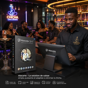 Logiciel de caisse pour Bar à chicha - Lotus Pecas Alacarte