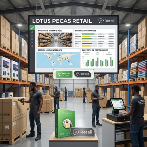 Logiciel de caisse pour Commerce de gros - Lotus Pecas Retail (Licence 3 ans)