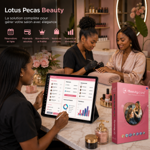 Logiciel de caisse pour Salon de manucure - Lotus Pecas Beauty (Licence 3 ans)