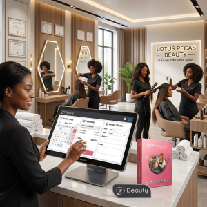 Logiciel de caisse pour Salon de coiffure - Lotus Pecas Beauty (Licence 3 ans)