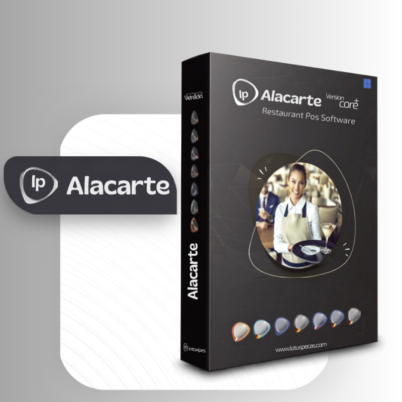 Logiciel de caisse pour Restaurant - Lotus Pecas Alacarte (Licence 3 ans)