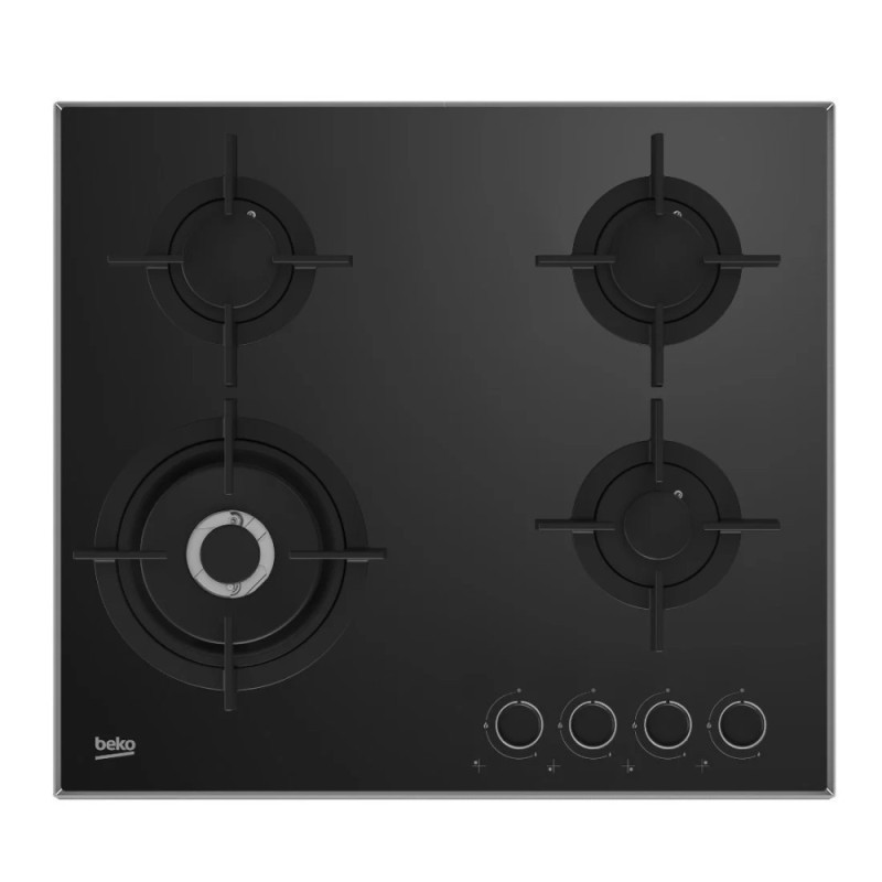 Plaque de cuisson à gaz encastrable de 60 cm - BEKO - HCLW64222S