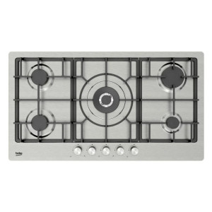Table de cuisson à gaz encastrable de 90 cm - BEKO_HIMW95226SXEL