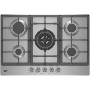Table de cuisson à gaz encastrable de 75 cm - Beko - HIAW75225SL