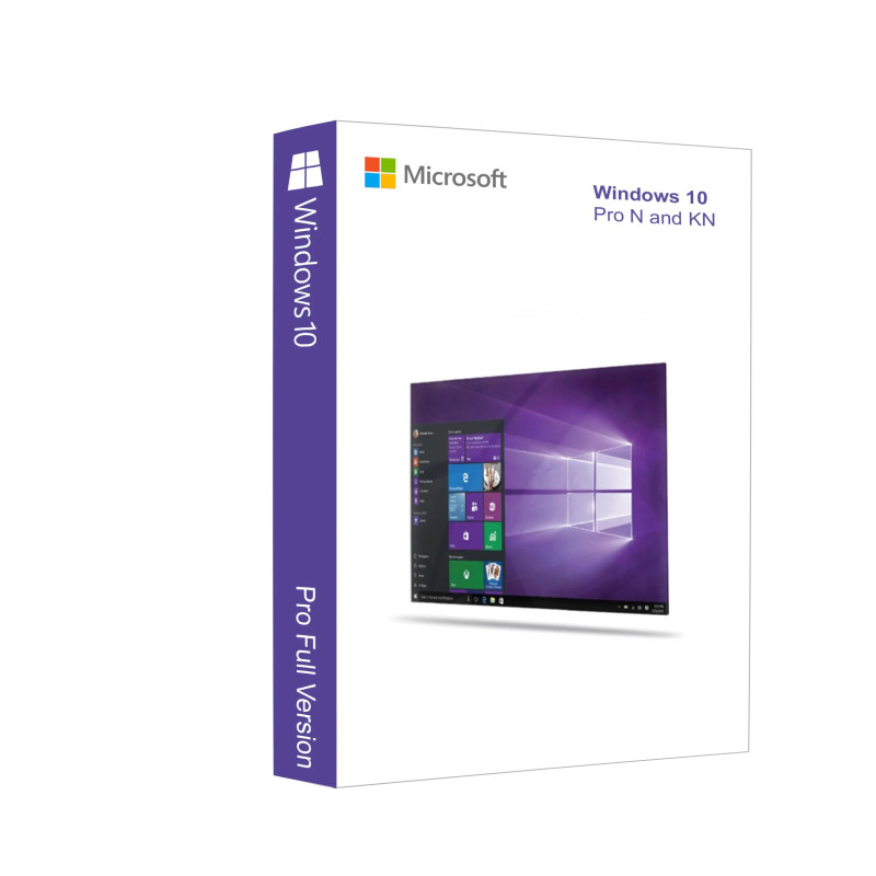Microsoft Microsoft Windows 10 Pro N & KN Pour 1 Poste - Licence Authentique