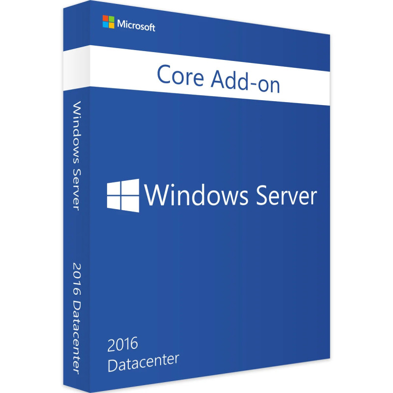 Windows Server 2016 Datacenter, licence supplémentaire Core AddOn