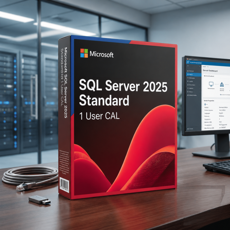 Microsoft SQL Server 2025 Standard 1 User CAL - Licence Authentique ...