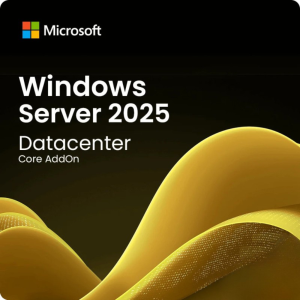 Microsoft Windows Server 2025 Datacenter Core AddOn pour un poste - Licence Authentique