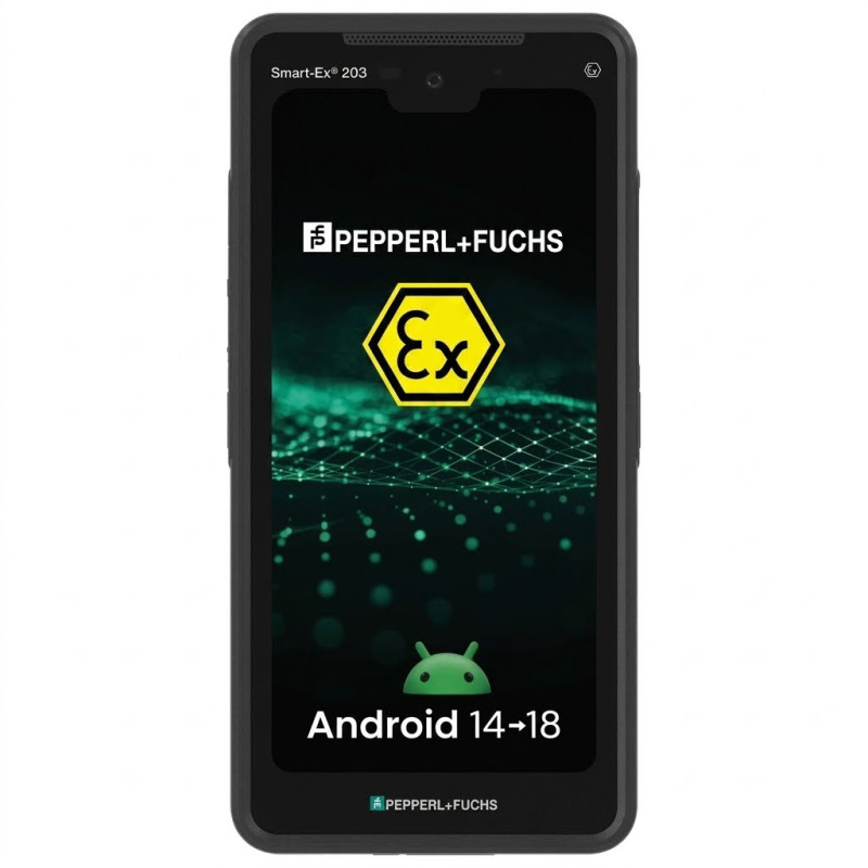 Smartphone ATEX Zone 2/22, Android 14, 5G, Double SIM - ecom Smart-Ex 203