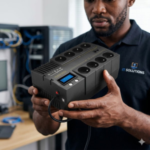 Onduleur Power Box 700VA Monophasé Line Interactif NITRAM - PB700LCD