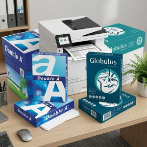 Ramette ou rame de papier Format A4 Double A / Globulus - Lot de 5 rames (5 Cartons)