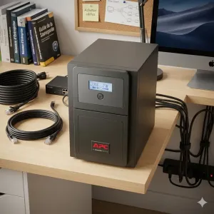 Onduleur Easy UPS monophasé interactif, 1000 VA tour, 230 V, 4 prises Schuko - APC - SMV1000I-GR