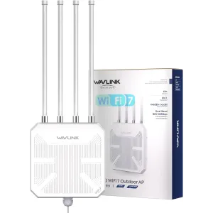 Routeur WiFi 7 extérieur BE5100: étanche IP67, PoE, longue portée et haute protection pour pro/rural WAVLINK
