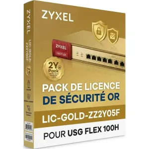 Pack de Licence de Sécurité Gold pour USG FLEX 100H Zyxel LIC-GOLD-ZZ2Y05F