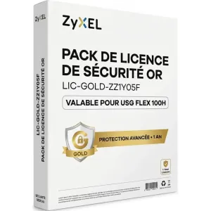 Pack de Licence de Sécurité Gold pour USG FLEX 100H Zyxel LIC-GOLD-ZZ1Y05F
