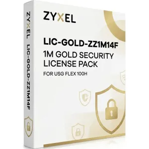 Pack de Licence de Sécurité Gold  pour USG FLEX 100H Zyxel LIC-GOLD-ZZ1M14F