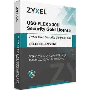 Pack de Licence de Sécurité Gold pour USG FLEX 200H Zyxel LIC-GOLD-ZZ2Y06F