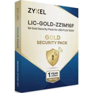 Licence de Pack de Sécurité Gold pour USG FLEX 500H Zyxel LIC-GOLD-ZZ1M16F