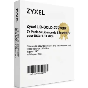 Pack de Licence de Sécurité Gold  pour USG FLEX 700H Zyxel LIC-GOLD-ZZ2Y08F