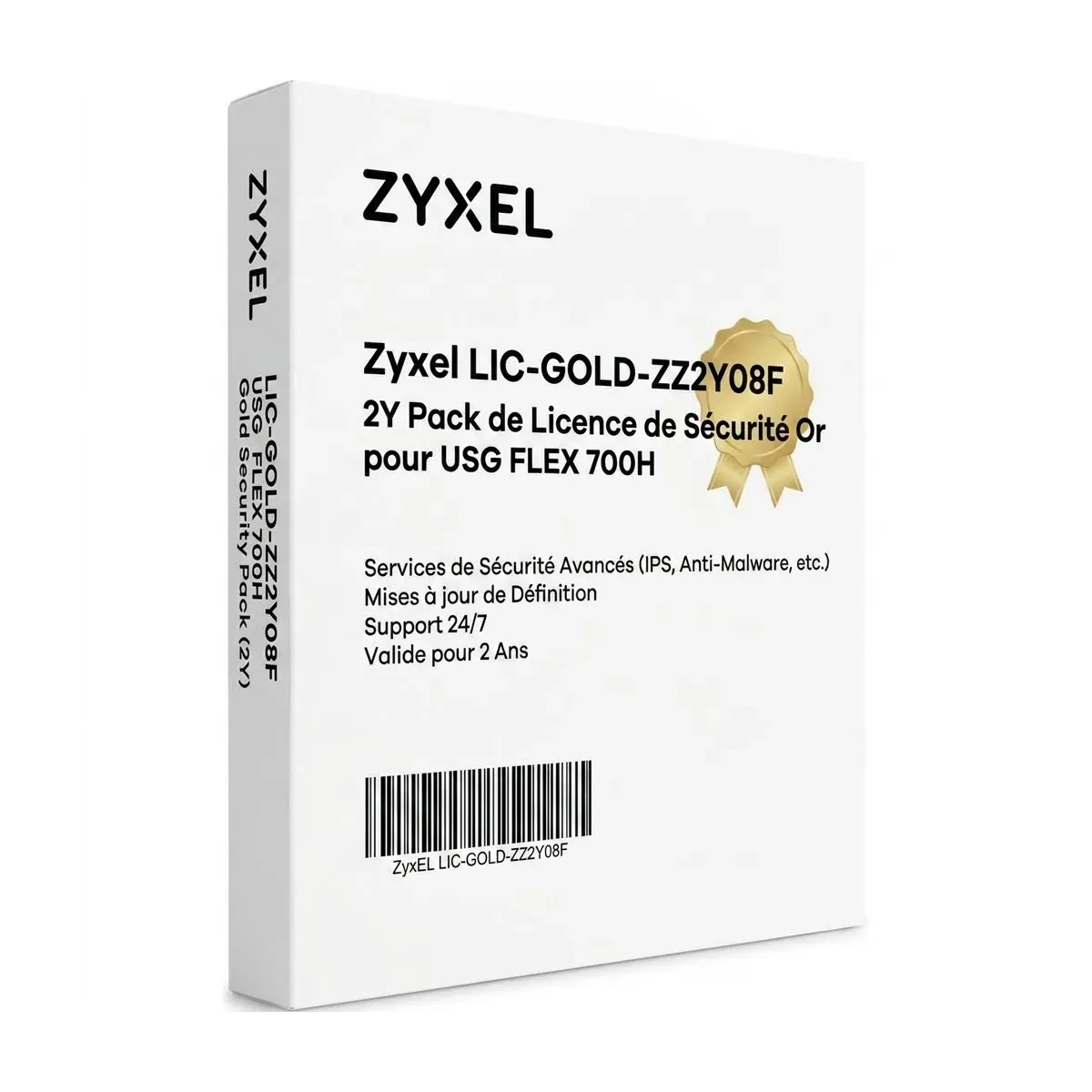 Pack de Licence de Sécurité Gold  pour USG FLEX 700H Zyxel LIC-GOLD-ZZ2Y08F