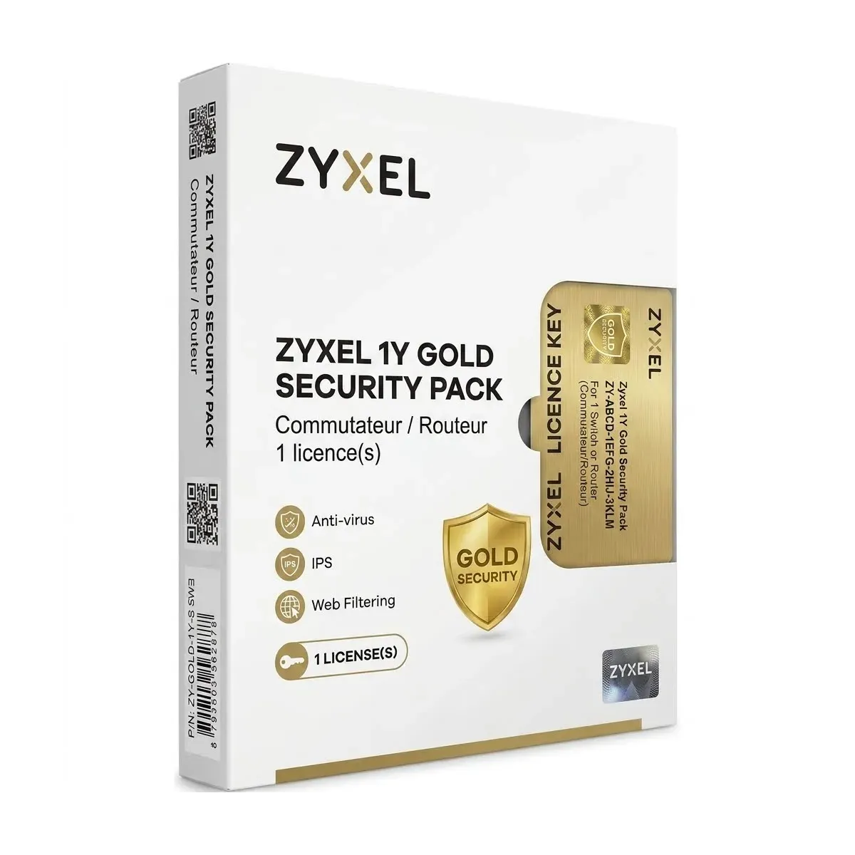 Pack Commutateur / Routeur 1 licence(s) Zyxel Gold Security