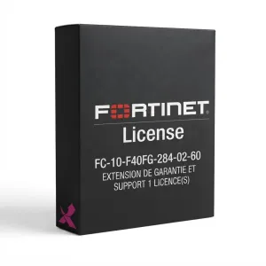 Fortinet FC-10-F40FG-284-02-60 extension de garantie et support 1 licence(s)