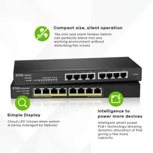 Switch Zyxel GS1915-8EP Géré L2 Gigabit Ethernet (10/100/1000)