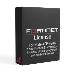 FortiGate-40F-3G4G – Abonnement FortiSASE avec gestion dans le cloud et licence de bande passante