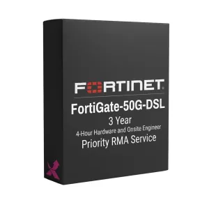 FortiGate-50G-DSL – Service RMA prioritaire avec livraison du matériel sous 4 heures et intervention d'un ingénieur sur site