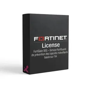 FortiGate-30G – Service FortiGuard de prévention des logiciels malveillants basée sur l'IA
