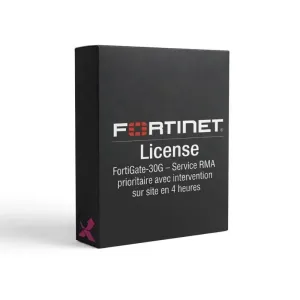 FortiGate-30G – Service RMA prioritaire avec intervention sur site en 4 heures
