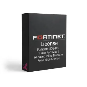 FortiGate-50G-DSL – Service FortiGuard de prévention des malwares par IA