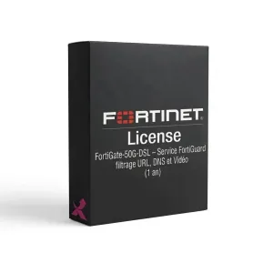 FortiGate-50G-DSL – Service FortiGuard de filtrage des URL, DNS et contenus vidéo