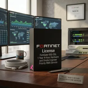 FortiGate-50G-DSL – Service RMA prioritaire avec remplacement du matériel sous 4 heures et intervention d'un ingénieur sur site