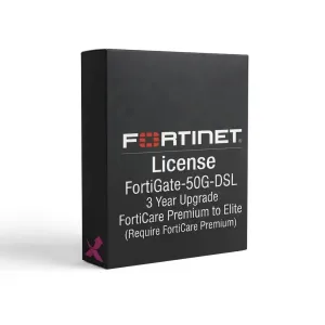 FortiGate-50G-DSL – Mise à niveau de FortiCare Premium vers FortiCare Elite