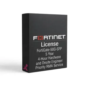 FortiGate-50G-SFP – Service RMA prioritaire avec remplacement du matériel sous 4 heures et intervention d'un ingénieur