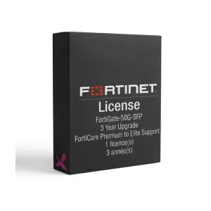 FortiGate-50G-SFP – Mise à niveau de FortiCare Premium vers FortiCare Elite
