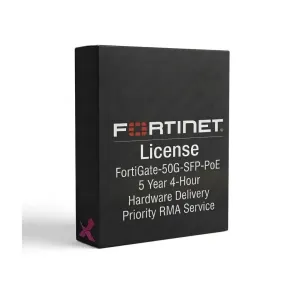 FortiGate-50G-SFP-PoE – Service RMA prioritaire avec livraison du matériel sous 4 heures