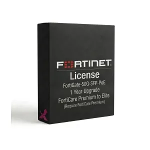 FortiGate-50G-SFP-PoE – Mise à niveau de FortiCare Premium vers Elite