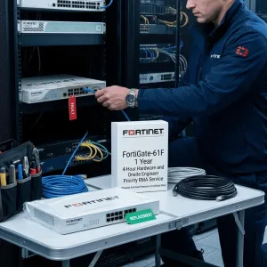 FortiGate-61F – Service RMA prioritaire avec matériel sous 4 heures et intervention d’un ingénieur sur site